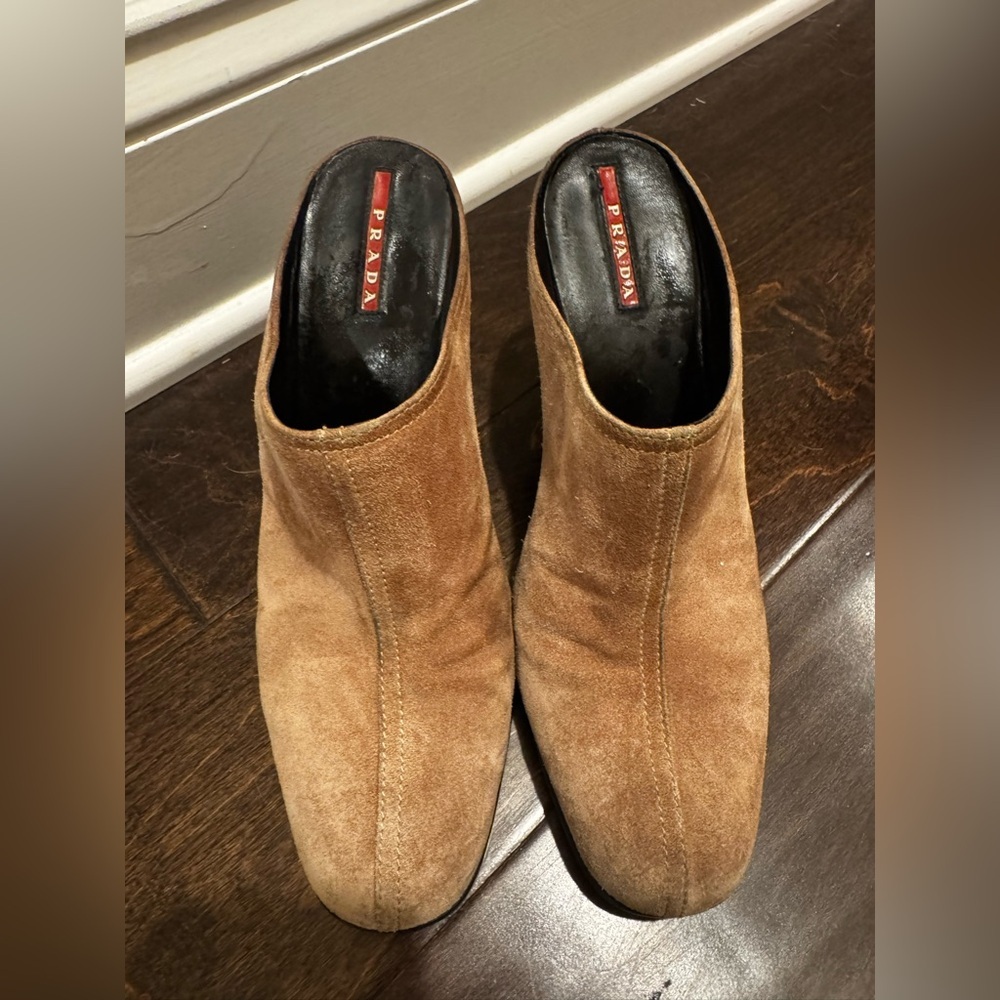 Prada Women’s Brown Suede Mules